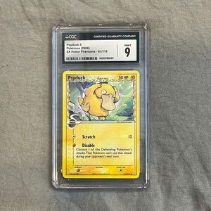 CGC Graded mint 9 Psyduck Pokémon 81/110